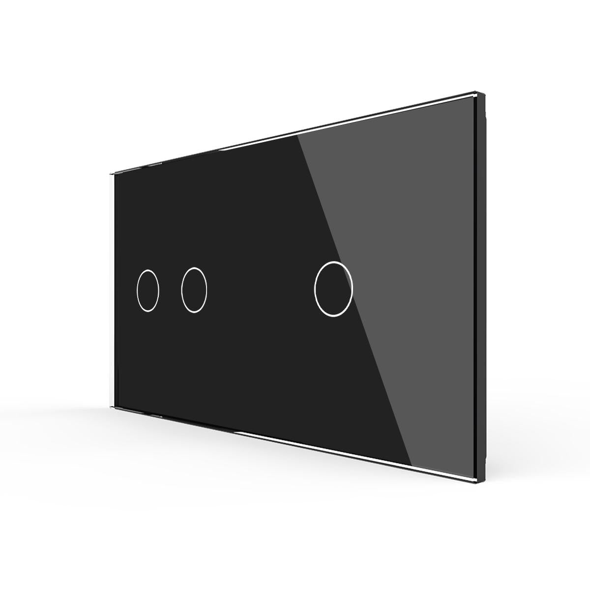Cadre LIVOLO 2 buttons - Cadre en verre doré pour interrupteur tactile et module