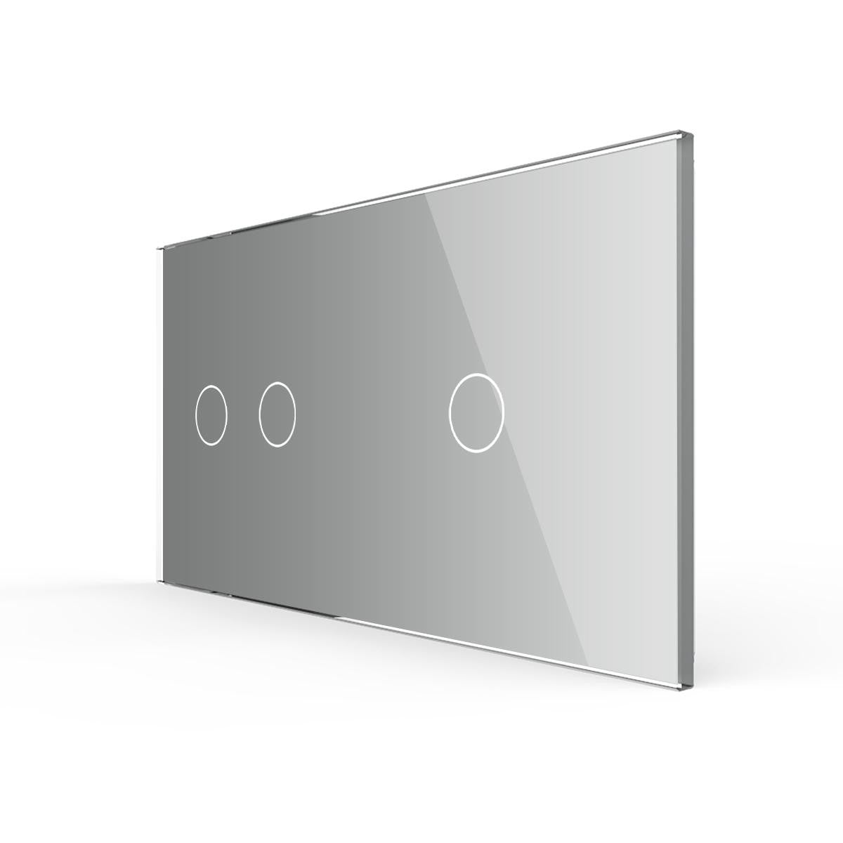 Cadre LIVOLO 2 buttons - Cadre en verre blanc pour interrupteurs tactiles