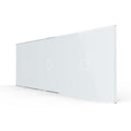 Cadre LIVOLO 2 buttons - Cadre en verre blanc pour interrupteur tactile et module