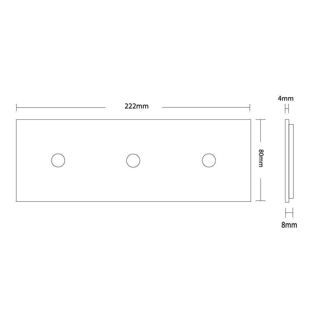 Cadre LIVOLO 2 buttons - Cadre en verre blanc pour interrupteur tactile et module