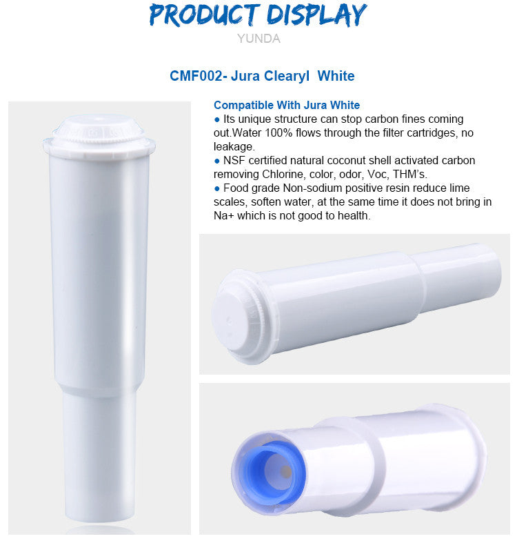 Filtre à Eau Premium  Source CMF002 – Compatible avec Jura Clearyl White et Optimiseur de Saveur pour un Café Incomparable