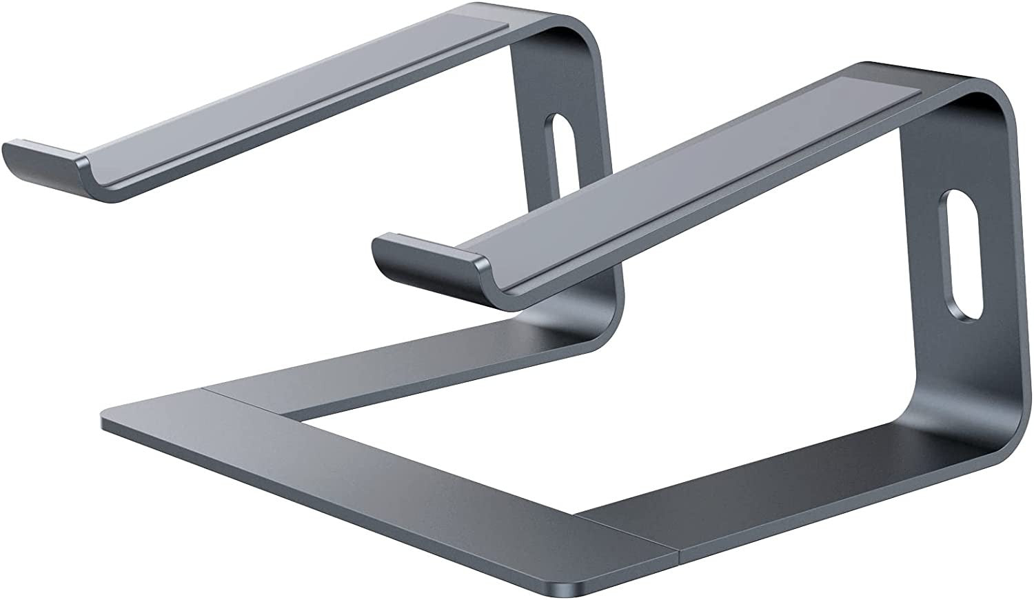 Plugin Support Portable pour Ordinateur Portable en Aluminium – Ventilé & Pliable (10"–15,8") • Noir